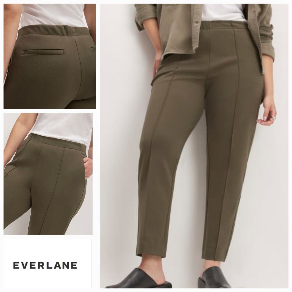 Everlane Olive Green Ankle Cropped Pants